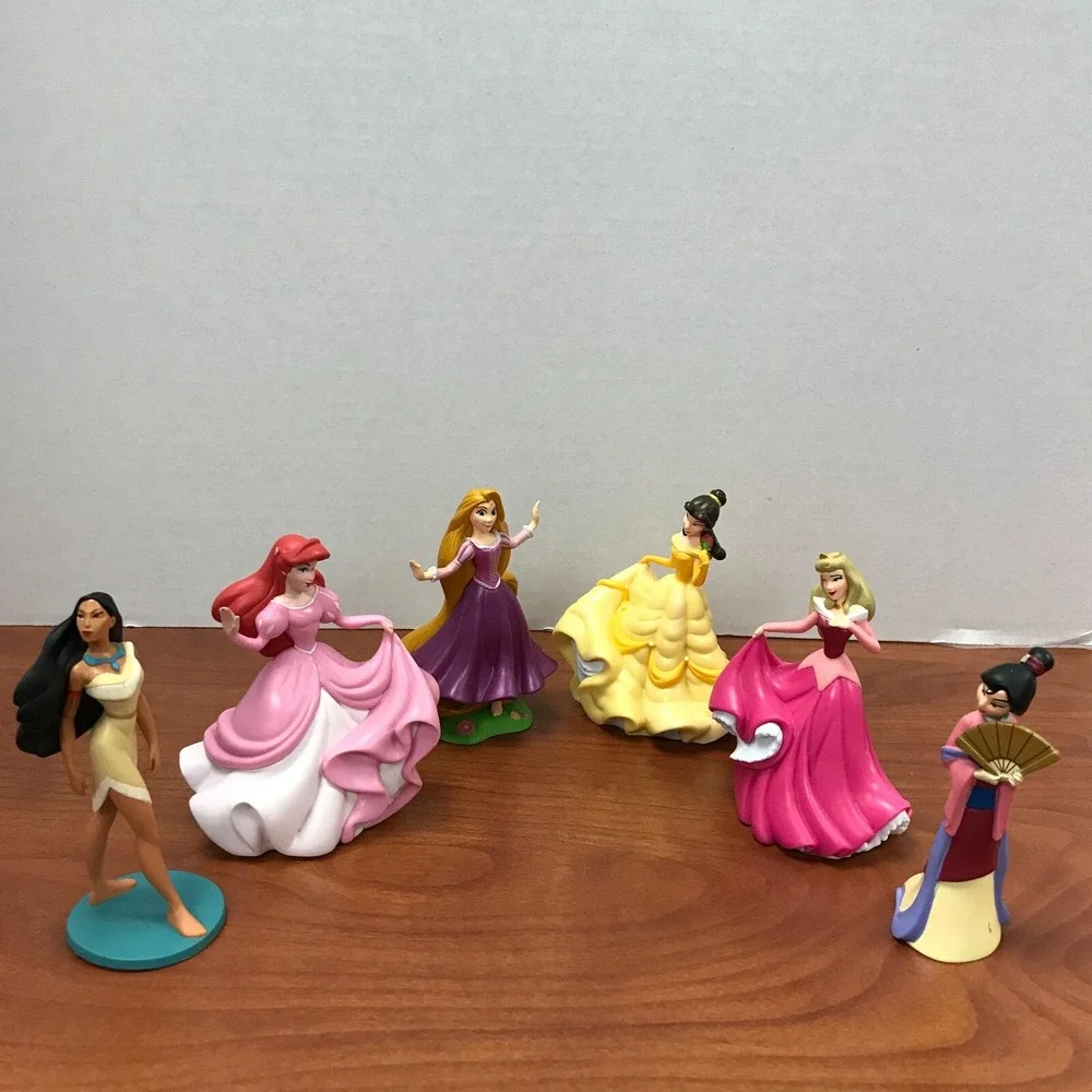 6 Disney Princess cake toppers -‎ Sleeping Beauty, Ariel, Rapunzel and more